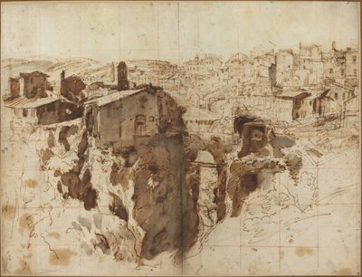 The Waterfall and Town of Tivoli by Gaspar van Wittel