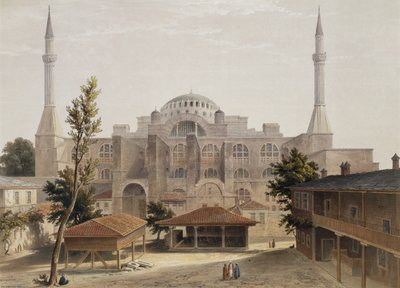 Haghia Sophia, Constantinople, pub. 1852 by Gaspard Fossati