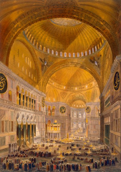 Hagia Sophia, Constantinople, 1852 by Gaspard Fossati