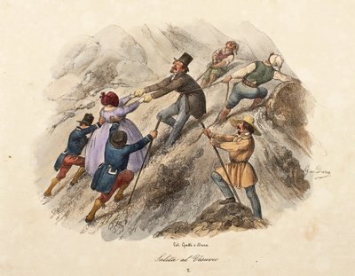 The climb to Mount Vesuvius by Gatti and Dura