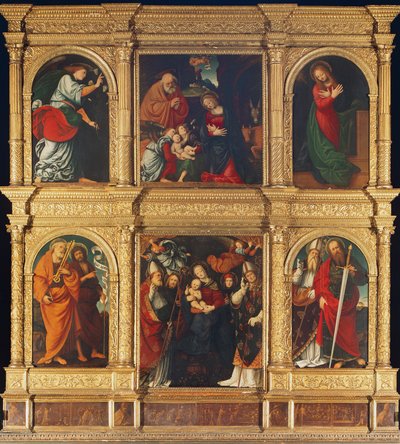 Nativity, Annunciation by Gaudenzio Ferrari