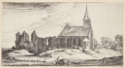 View Towards the Church in Sloten by Geertruyt Roghman