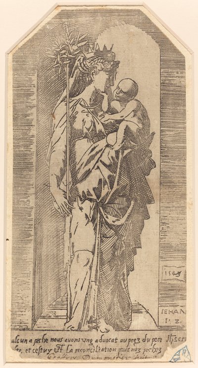 The Crowned Virgin in a Niche by Geoffroy Dumoûtier