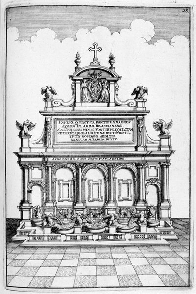 Fountain Design, 1664 by Georg Andreas Bockler
