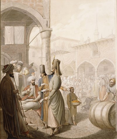 In the Bazaar by Georg Emanuel Opitz