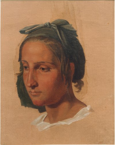 Portrait Study of an Italian Woman by Georg Friedrich August Lucas