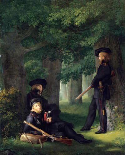 Outpost Duty (Les avant-poste) by Georg Friedrich Kersting