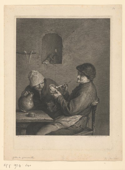 Smoker and Drinker by Georg Friedrich Schmidt
