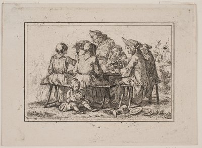 A Peasant Meal by Georg Haas