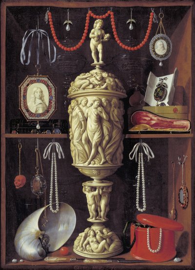 A Cabinet with Objects of Art by Georg Hainz