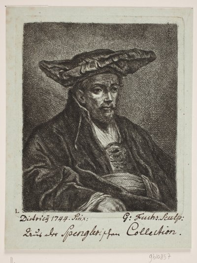 A Man with a Beret by Georg Mathias Fuchs