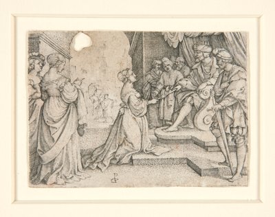 Esther before Ahasuerus by Georg Pencz