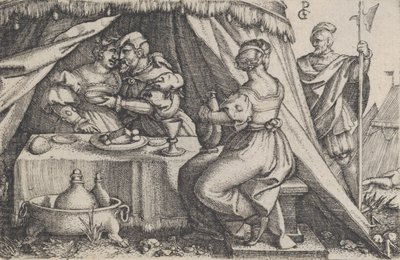 Judith and Holofernes Dining by Georg Pencz