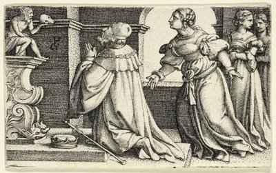 Solomon Worshipping the Idol Moloch by Georg Pencz