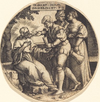To Give Drink to the Thirsty by Georg Pencz
