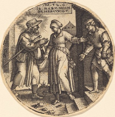 To House the Pilgrims by Georg Pencz