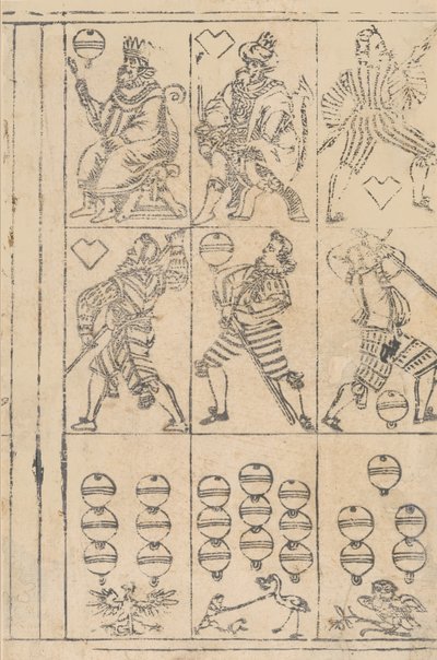 Sheet of Playing Cards, 16th century by Georg Schachomair