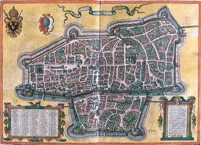 Augsburg, Germany by Georg and Hogenberg Franz (1535 90) Braun