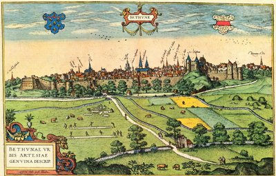 Bethune by Georg and Hogenberg Franz (1535 90) Braun