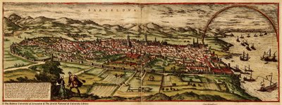 Catalon Town by Georg and Hogenberg Franz (1535 90) Braun