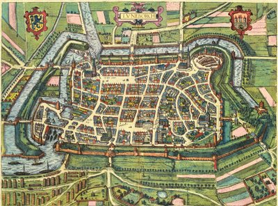 Edinburgh, Scotland by Georg and Hogenberg Franz (1535 90) Braun