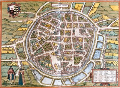 Freiberg, Germany by Georg and Hogenberg Franz (1535 90) Braun