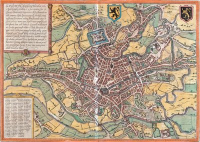 Ghent, Belgium by Georg and Hogenberg Franz (1535 90) Braun