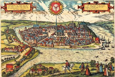 Kiel, Germany by Georg and Hogenberg Franz (1535 90) Braun