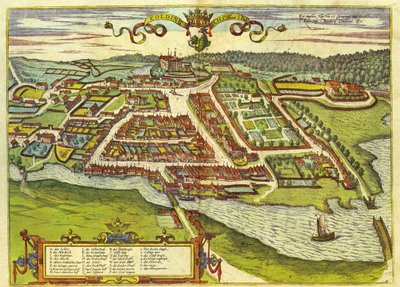 Kolding, Denmark by Georg and Hogenberg Franz (1535 90) Braun