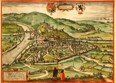 Namur, Belgium by Georg and Hogenberg Franz (1535 90) Braun