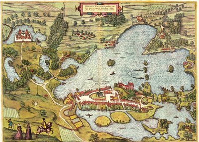 Plon, Germany by Georg and Hogenberg Franz (1535 90) Braun