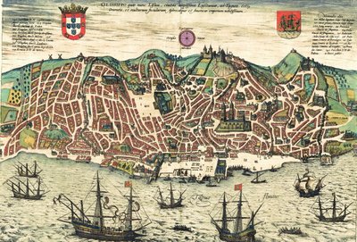 Portugal by Georg and Hogenberg Franz (1535 90) Braun