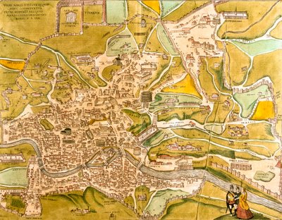 Rome, Italy by Georg and Hogenberg Franz (1535 90) Braun