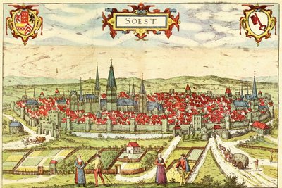 Soest, Germany by Georg and Hogenberg Franz (1535 90) Braun