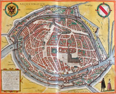Strasbourg, France by Georg and Hogenberg Franz (1535 90) Braun