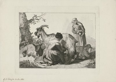 Milking Goats by George Andries Karsen