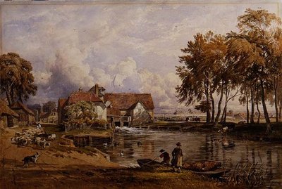 Streatley Mill: On the Thames by George Arthur Fripp