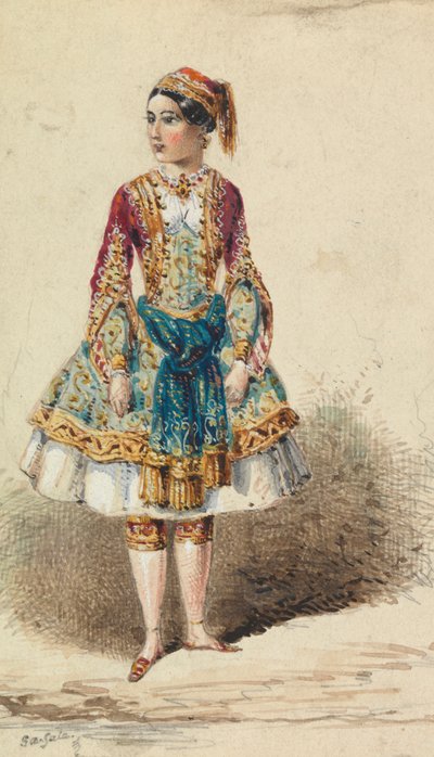 Girl in Near-Eastern Costume by George Augustus Sala
