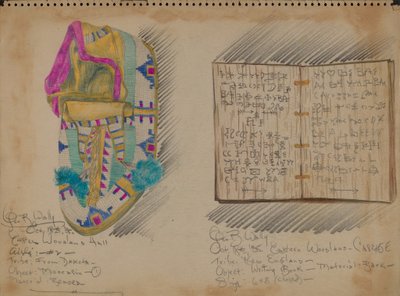 Moccasin and Writing Book by George B. Wally