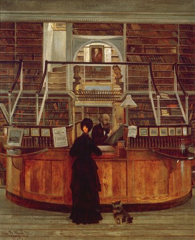 Philadelphia Library, 1875 by George Bacon Wood