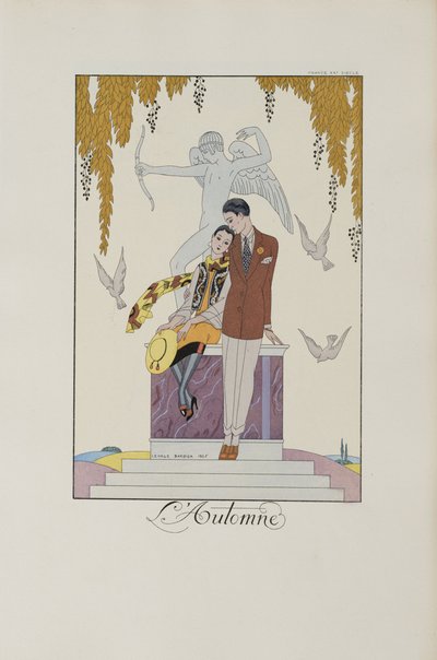 Falbalas et Fanfreluches: Autumn by George Barbier