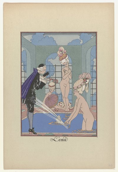 The Garland of the Months, 1917-1920: Water by George Barbier