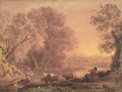 Arcadian Landscape by George Barret the Younger