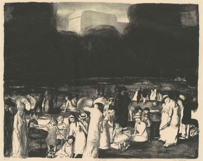 In the Park, Dark by George Bellows