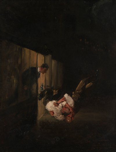 The Wrestlers by George Benjamin Luks