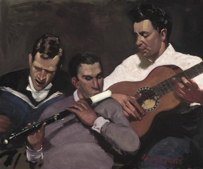 Three Top Sergeants by George Benjamin Luks
