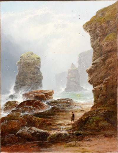 The Cliffs at Marsden Bay by George Blackie Sticks