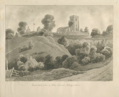 Alton Church, 1841 by George Buckler