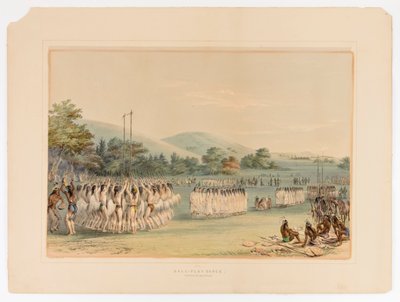 Ball-Playing Dance--no.22 by George Catlin