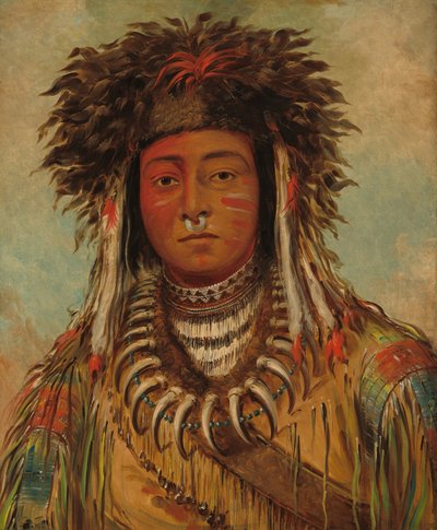 Boy Chief - Ojibbeway by George Catlin